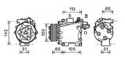 HDK278 Kompresor, klimatizace AVA QUALITY COOLING