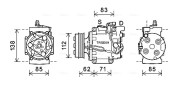 HDK302 Kompresor, klimatizace AVA QUALITY COOLING