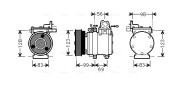 HYK221 Kompresor, klimatizace AVA QUALITY COOLING