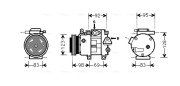 HYK239 Kompresor, klimatizace AVA QUALITY COOLING