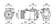 HYK374 Kompresor, klimatizace AVA QUALITY COOLING