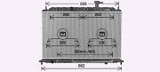 KA2302 Chladič, chlazení motoru AVA QUALITY COOLING