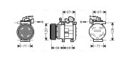 KAK117 Kompresor, klimatizace AVA QUALITY COOLING