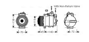 MSAK672 Kompresor, klimatizace AVA QUALITY COOLING