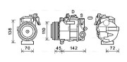 MSK697 Kompresor, klimatizace AVA QUALITY COOLING