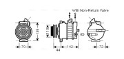 MSK573 Kompresor, klimatizace AVA QUALITY COOLING