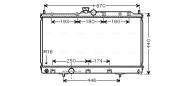 MT2198 Chladič, chlazení motoru AVA QUALITY COOLING