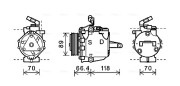 MTK225 Kompresor, klimatizace AVA QUALITY COOLING