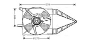 OL7503 Větrák, chlazení motoru AVA QUALITY COOLING