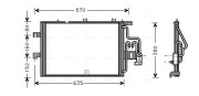 OLA5309 Kondenzátor, klimatizace AVA QUALITY COOLING