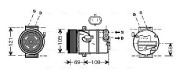 OLK445 Kompresor, klimatizace AVA QUALITY COOLING