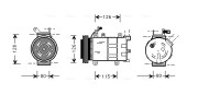 OLK021 Kompresor, klimatizace AVA QUALITY COOLING