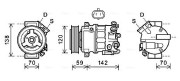 OLK578 Kompresor, klimatizace AVA QUALITY COOLING