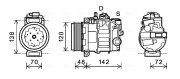 PRK064 Kompresor, klimatizace AVA QUALITY COOLING