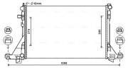 RT2643 Chladič, chlazení motoru AVA QUALITY COOLING