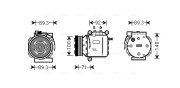 SBK053 Kompresor, klimatizace AVA QUALITY COOLING