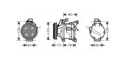 TOK444 Kompresor, klimatizace AVA QUALITY COOLING