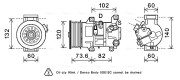 TOK610 Kompresor, klimatizace AVA QUALITY COOLING