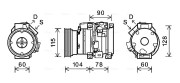 TOK634 Kompresor, klimatizace AVA QUALITY COOLING