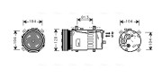 VNK049 Kompresor, klimatizace AVA QUALITY COOLING