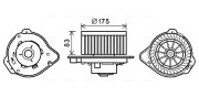 VO8175 Elektromotor, vnitřní ventilátor AVA QUALITY COOLING