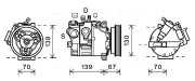 VOK167 Kompresor, klimatizace AVA QUALITY COOLING