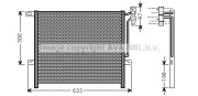 BW5369 Kondenzátor, klimatizace AVA QUALITY COOLING