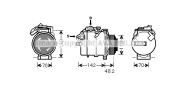 BWK385 Kompresor, klimatizace AVA QUALITY COOLING