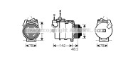 BWK386 Kompresor, klimatizace AVA QUALITY COOLING