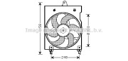 CN7524 Větrák, chlazení motoru AVA QUALITY COOLING
