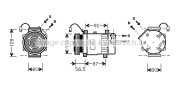 CNK207 Kompresor, klimatizace AVA QUALITY COOLING