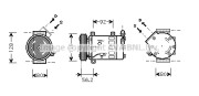 CNK237 Kompresor, klimatizace AVA QUALITY COOLING