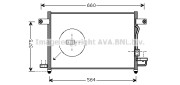 DW5049 Kondenzátor, klimatizace AVA QUALITY COOLING