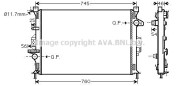 FD2421 Chladič, chlazení motoru AVA QUALITY COOLING