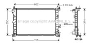 FDA2379 Chladič, chlazení motoru AVA QUALITY COOLING