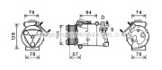 FDK450 Kompresor, klimatizace AVA QUALITY COOLING