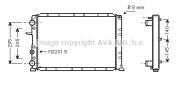 FT2288 Chladič, chlazení motoru AVA QUALITY COOLING