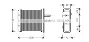 FT6150 Výměník tepla, vnitřní vytápění AVA QUALITY COOLING