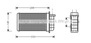 FT6191 Výměník tepla, vnitřní vytápění AVA QUALITY COOLING