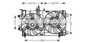 FT7537 Větrák, chlazení motoru AVA QUALITY COOLING