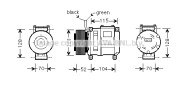 JDK022 Kompresor, klimatizace AVA QUALITY COOLING