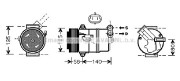 OLK428 Kompresor, klimatizace AVA QUALITY COOLING