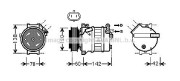 OLK543 Kompresor, klimatizace AVA QUALITY COOLING