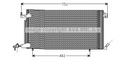 PE5187D Kondenzátor, klimatizace AVA QUALITY COOLING
