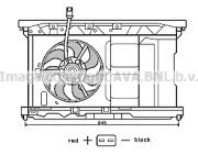 PE7549 Větrák, chlazení motoru AVA QUALITY COOLING