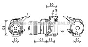 TOK609 Kompresor, klimatizace AVA QUALITY COOLING