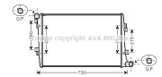 VN2255 Chladič, chlazení motoru AVA QUALITY COOLING