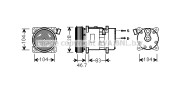 VNK309 Kompresor, klimatizace AVA QUALITY COOLING