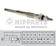 J5712016 Žhavicí svíčka NIPPARTS