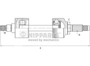 N2808001 Hnací hřídel NIPPARTS